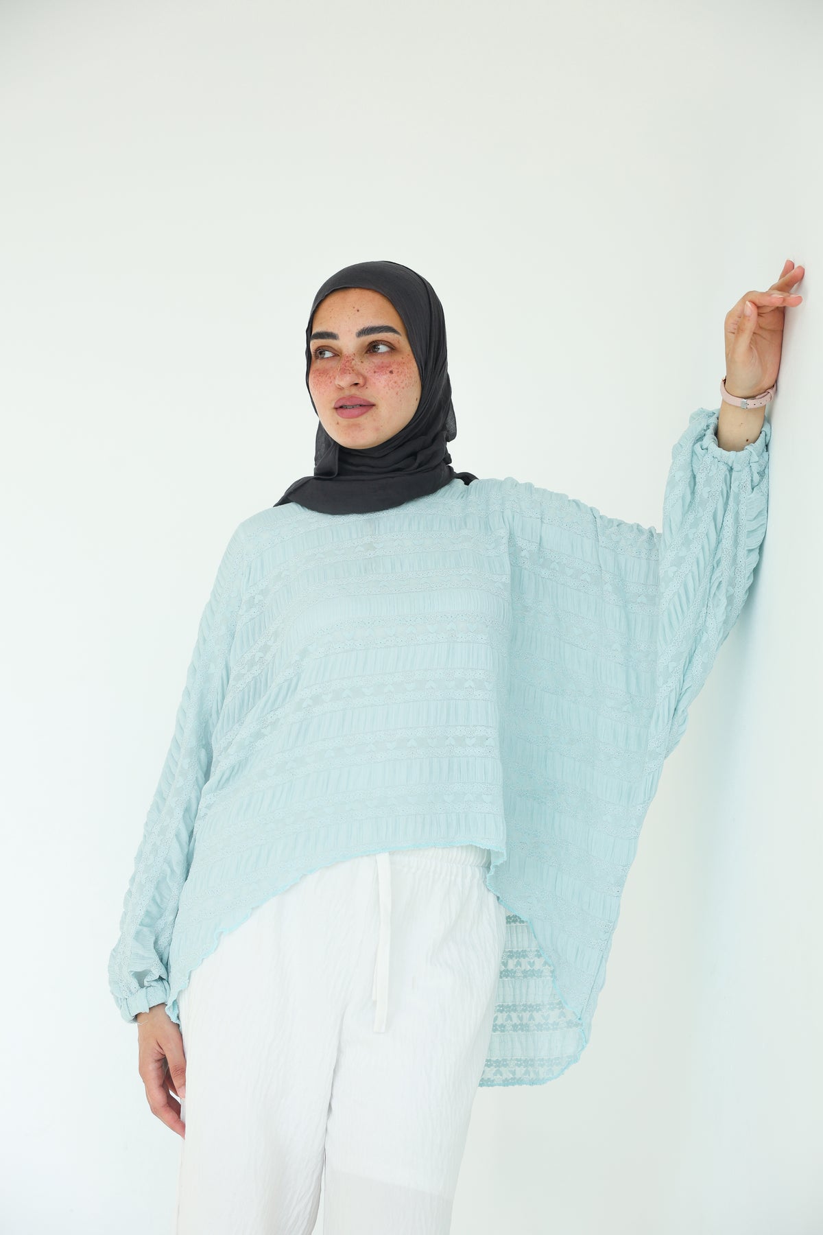 Mila Blouse in baby blue