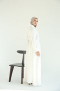 Wateen Shirt Dress in white