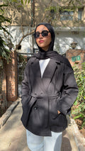 Classic Trench Coat - Black front