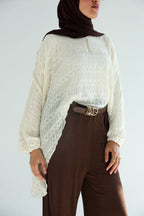 Mila blouse white detail